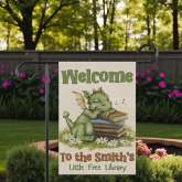 Custom Dragon Yard Flag | Cute Sleeping Garden Decor