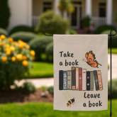 Free Library Garden Flag | Book Lover Outdoor Decor