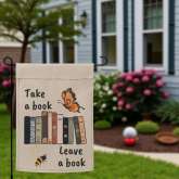 Free Library Garden Flag | Book Lover Outdoor Decor
