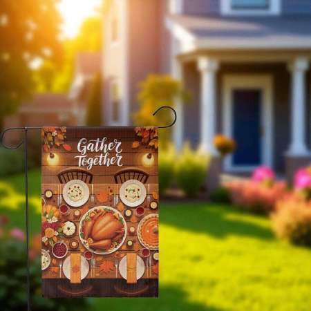 Gather Together Garden Flag Fall Yard Decor for Outdoors