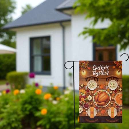 Gather Together Garden Flag Fall Yard Decor for Outdoors"