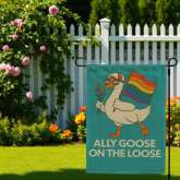 Goose Garden Flag Durable Funny Outdoor Yard Decor