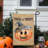 Halloween Flag, Pumpkin Trick or Treat Yard Decor