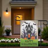 Halloween Garden Flag, Happy Halloween Sublimation Design