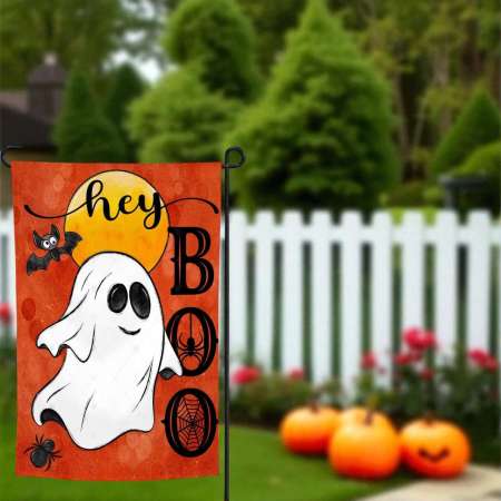Halloween Garden Flag | Haunted House Yard Decoration