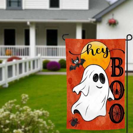 Halloween Garden Flag | Haunted House Yard Decoration