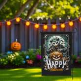 Halloween Garden Flag - Spooky Yard Decor for Outdoors
