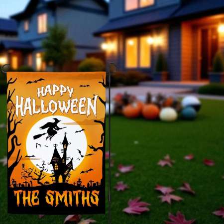 Happy Halloween Garden Flag | Spooky Outdoor Decor