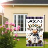 Highland Cow Flag for Farmhouse Outdoor Decor