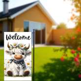 Highland Cow Flag for Farmhouse Outdoor Decor