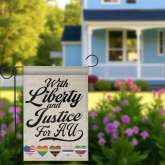 LGBT Garden Flag, Outdoor Patriotic Pride Decor for Yard