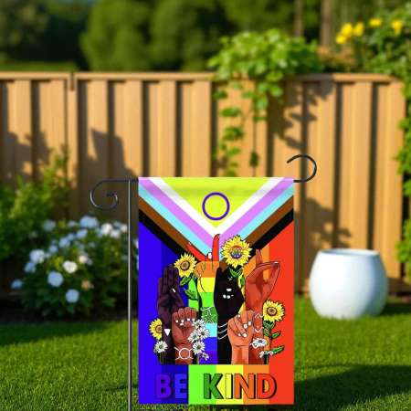 LGBTQ Garden Flag for Pride Month | Rainbow Outdoor Decor