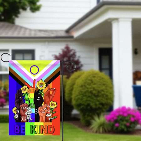 LGBTQ Garden Flag for Pride Month | Rainbow Outdoor Decor