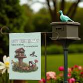 Little Library Garden Flag | Outdoor Reading Yard Decor