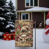 Merry Christmas Flag | Holiday Gnome Garden Decor