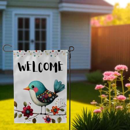 Yard Welcome Flag for Garden or Porch | Seasonal Outdoor Decor