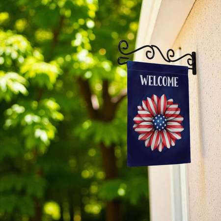 Patriotic Garden Flag Durable Flower Decor for Outdoor Pride