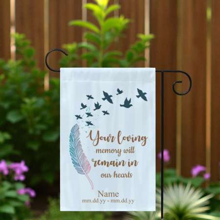 Personalized Memorial Garden Flag | Custom Remembrance Gift