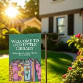 Reading Garden Flag | Bookish Outdoor Yard Decoration