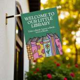 Reading Garden Flag | Bookish Outdoor Yard Decoration