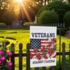 Veterans Yard Flag - Anti-Fascism Outdoor Banner for Justice
